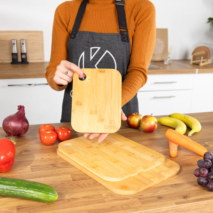  3 x Set of Wooden Bamboo Chopping Boards by Oliver's Kitchen sold by Oliver's Kitchen 