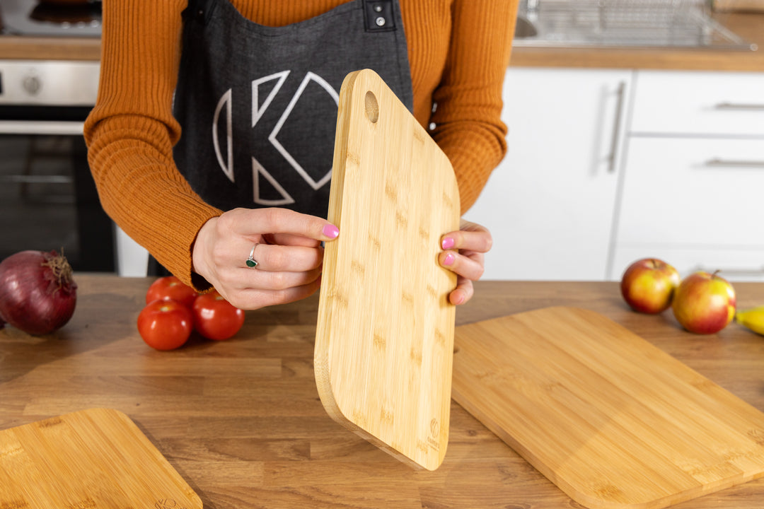  3 x Set of Wooden Bamboo Chopping Boards by Oliver's Kitchen sold by Oliver's Kitchen 