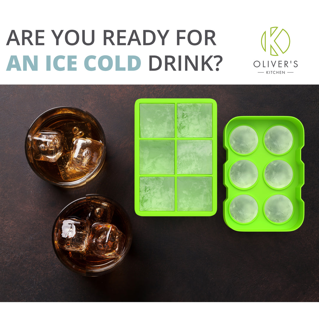  2X Ice Cube Tray Set by Oliver's Kitchen sold by Oliver's Kitchen 
